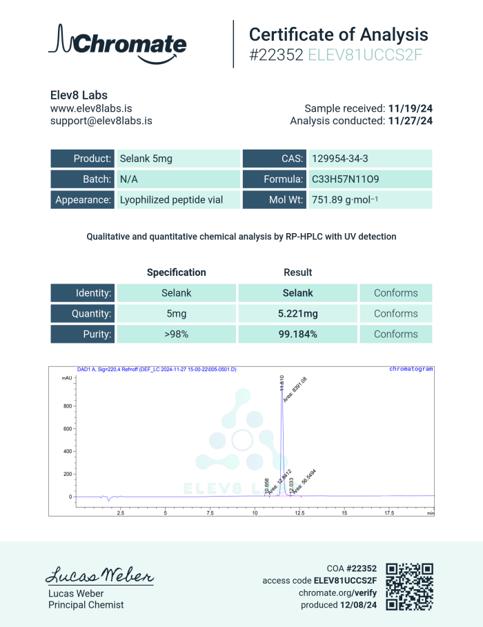 Selank - 5mg - Image 2