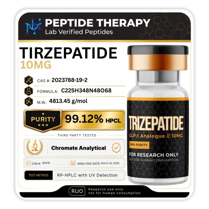 Tirzepatide (GLP-1 analogue) 10mg